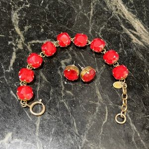 LA VIE PARISIENNE CRYSTAL BRACELET AND EARRINGS